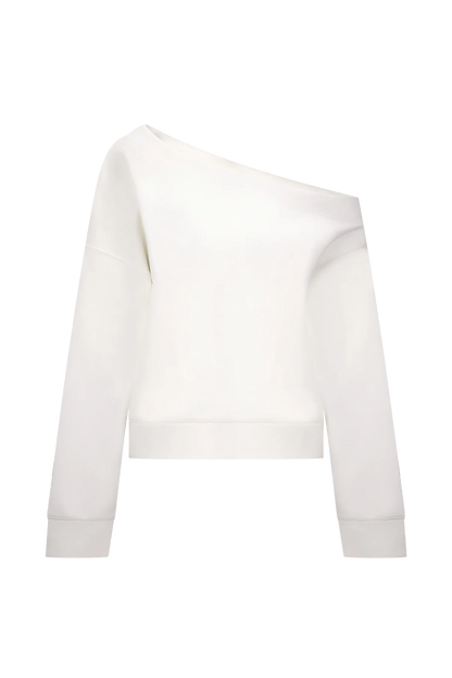 Aiden Slouchy Crew Jumper Ivory