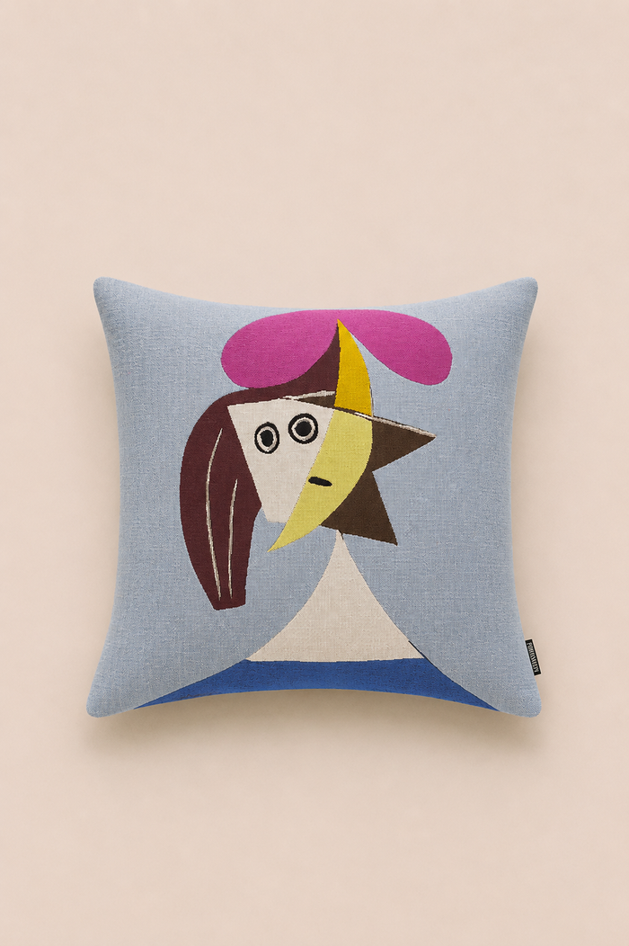 Femme au chapeau — Picasso Collection Cushion Cover by jules pansu — view 2 | Amier Home