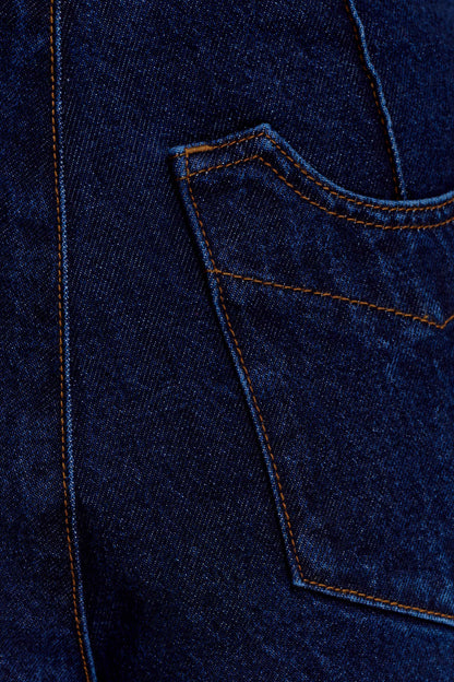 Beatrix High Rise Denim Jeans Indigo Blue