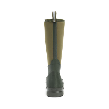 Muck Boots Chore Classic Hi Patterned Unisex Wellington - Moss