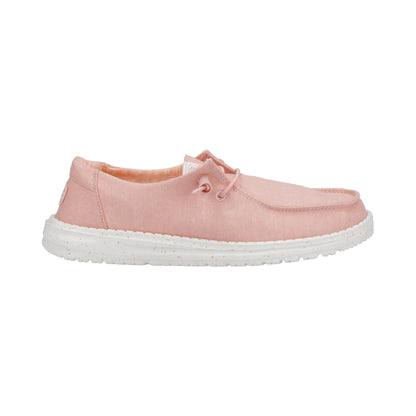 HEYDUDE Wendy Womens Canvas Shoe - Pink