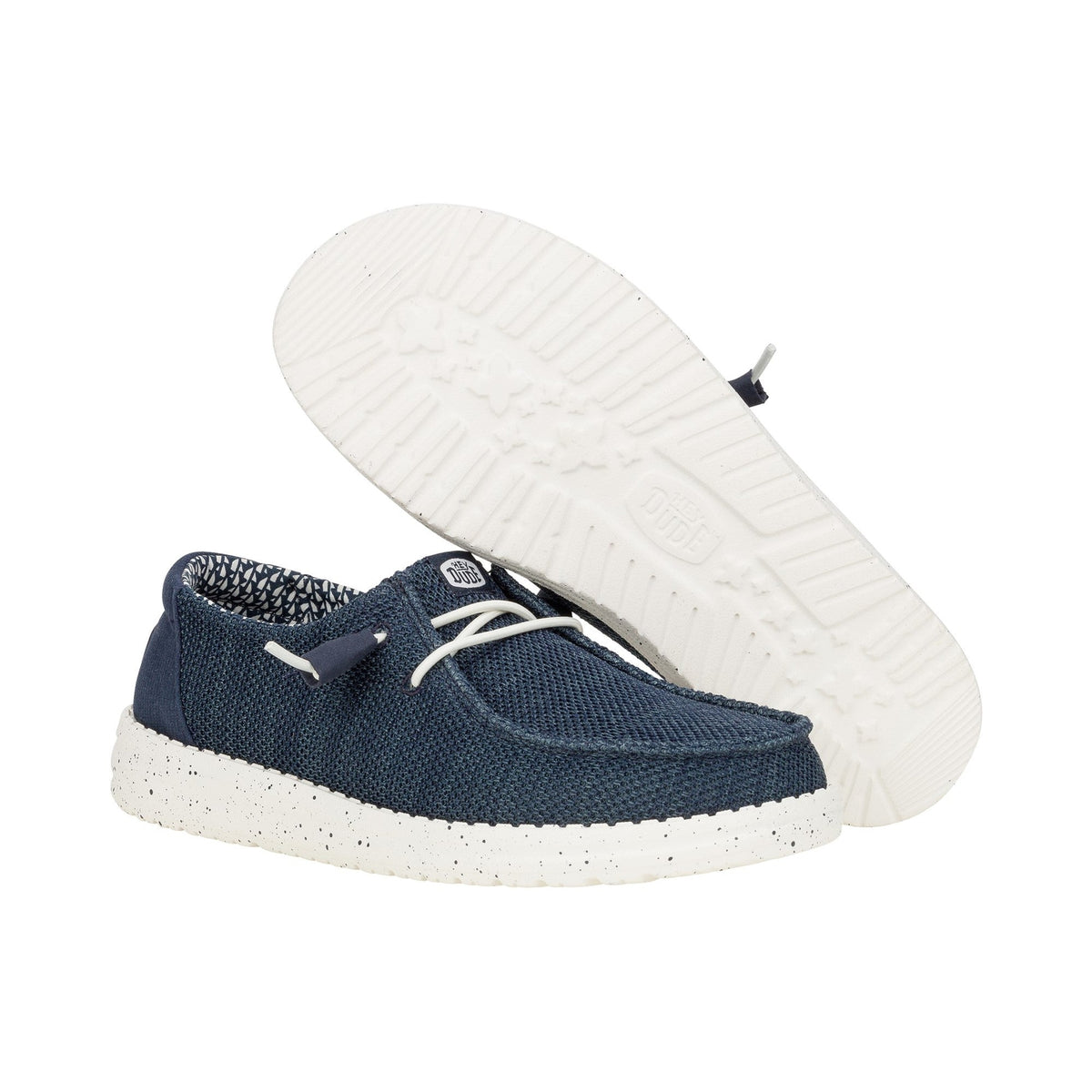 HEYDUDE Wendy Stretch Sox Womens Shoes - Navy