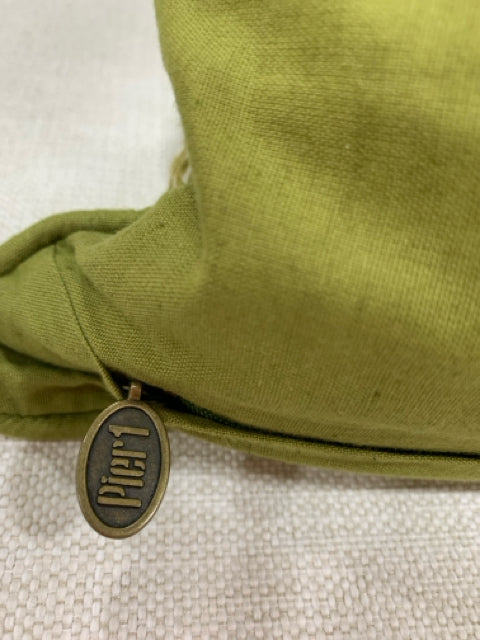 GREEN FERN LEAVES PILLOW