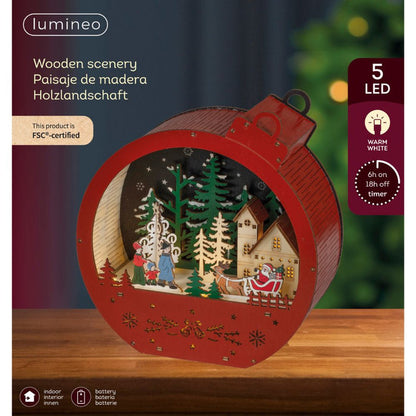 LED Warm White Christmas Scene