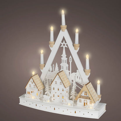 LED Warm White Natural Window Lights Christmas Scene