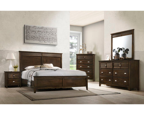 Lifestyle Furniture C7313A Espresso collection room setting; this listing is the mirror