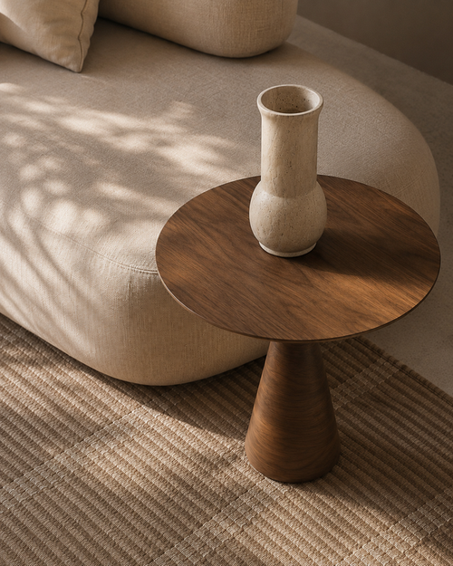 Lina Vase — Sandstone by Cita Mulya — view 2 | Amier Home