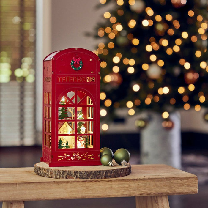Micro LED Warm White Christmas Scene