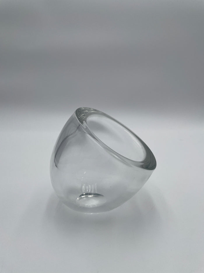 MURANO ALFREDO BARBINI VASE SLANTED ROUND