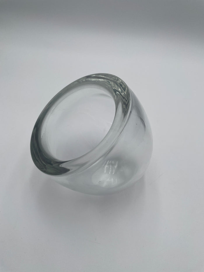 MURANO ALFREDO BARBINI VASE SLANTED ROUND
