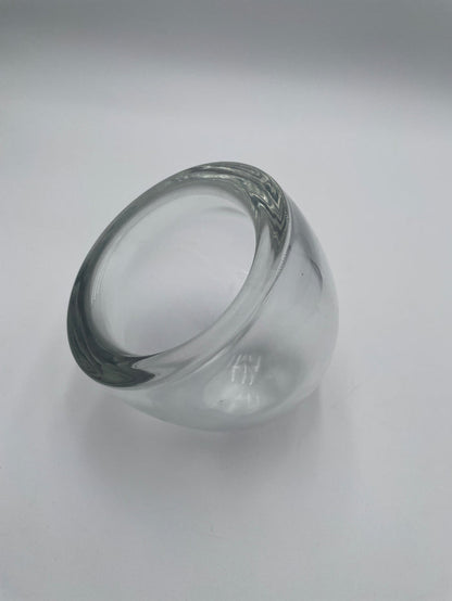 MURANO ALFREDO BARBINI VASE SLANTED ROUND