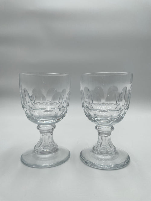 PAIR OF WILLIAM YEOWARD CRYSTAL GOBLETS