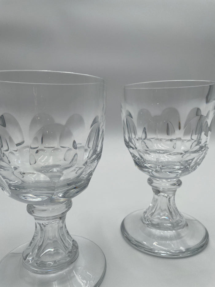 PAIR OF WILLIAM YEOWARD CRYSTAL GOBLETS