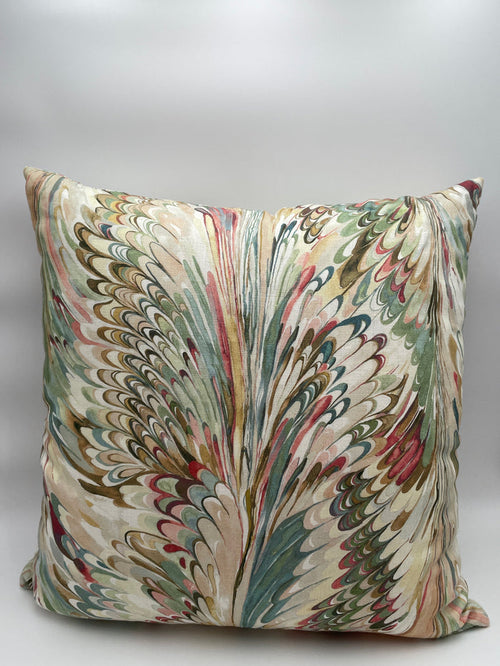 PILLOW MULTI-COLOR ABSTRACT SWIRLS