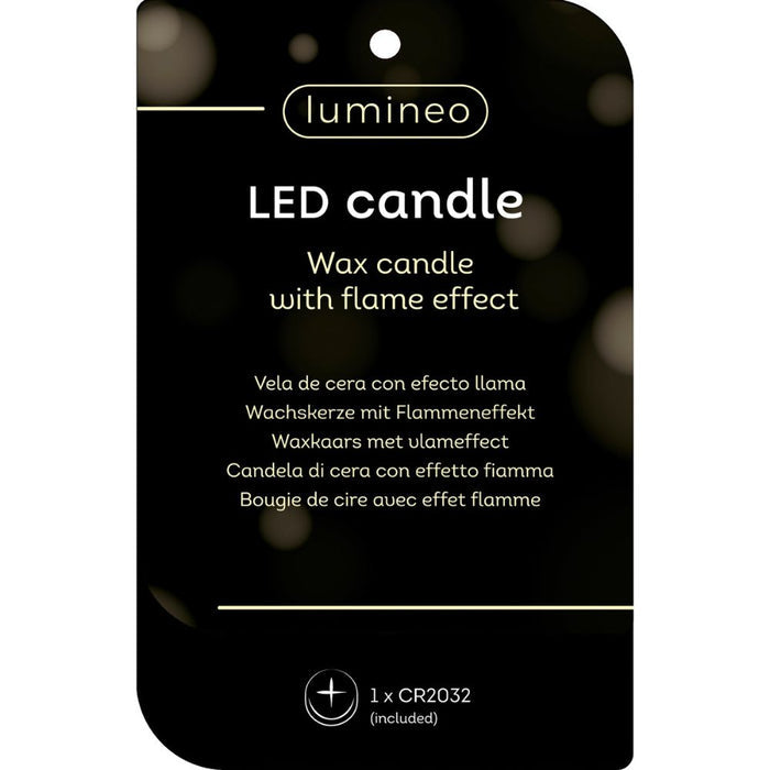 Pinecone LED Wick Candle - Brown/Warm White