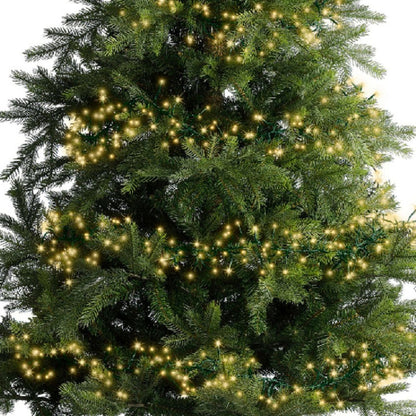 Premier Plug In Christmas Lights (Mains Powered) – Soft Gold LED Cluster String Lights
