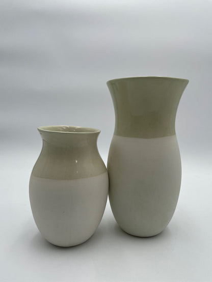 SET OF 2 VASES 2 TONE