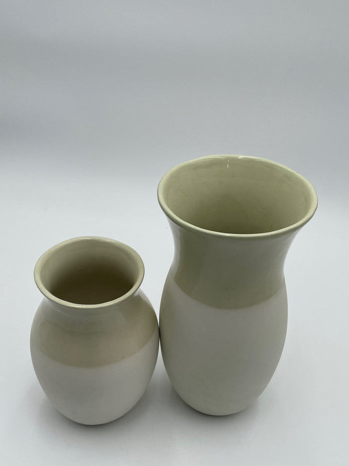 SET OF 2 VASES 2 TONE