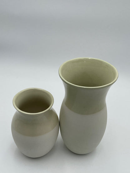 SET OF 2 VASES 2 TONE