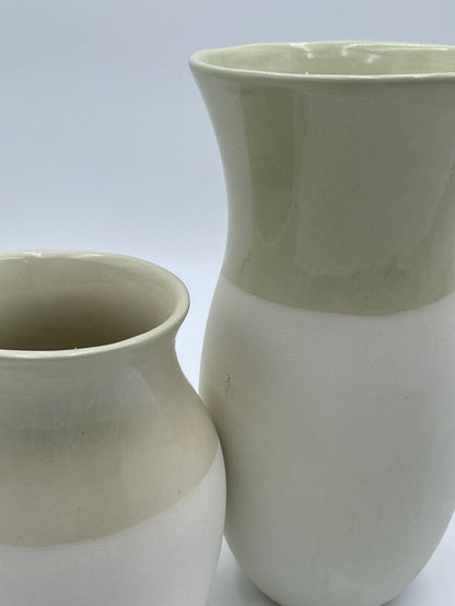 SET OF 2 VASES 2 TONE