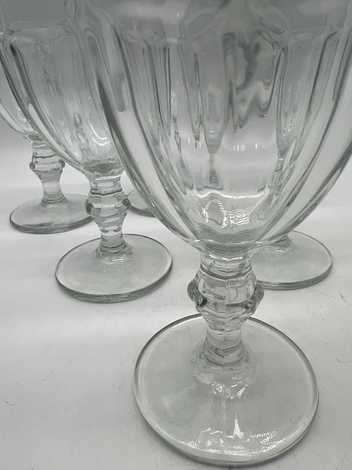 SET OF 6 GLASS GOBLETS