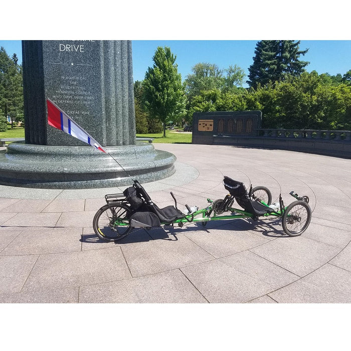 SoundWinds Reflective Fanion Recumbent Bike Flag - Red