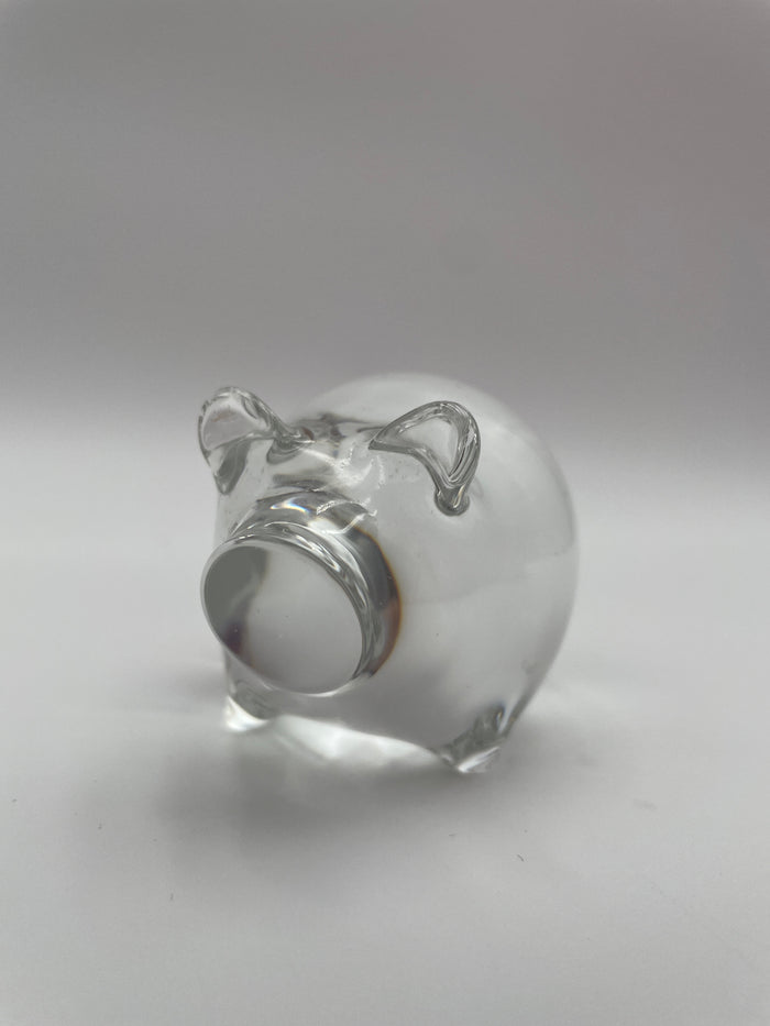 SPODE CRYSTAL PIG PAPERWEIGHT