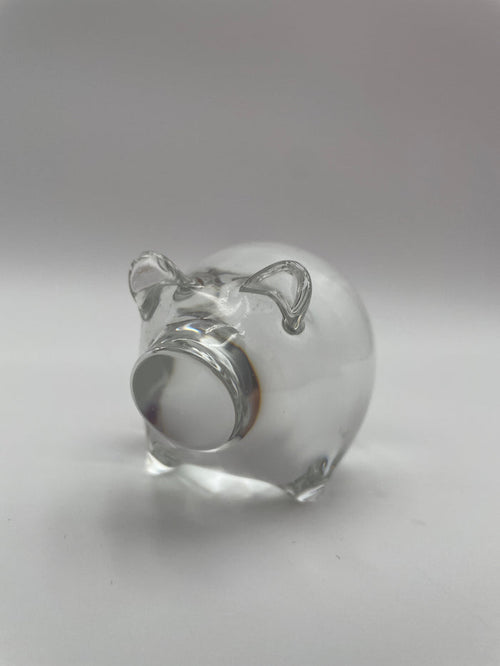SPODE CRYSTAL PIG PAPERWEIGHT