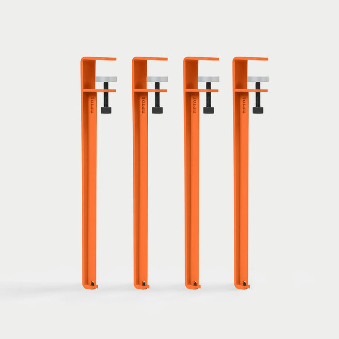 4 pieds de table / Orange Magma