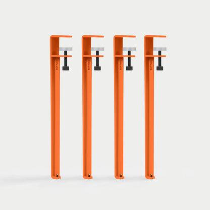 4 pieds de table / Orange Magma