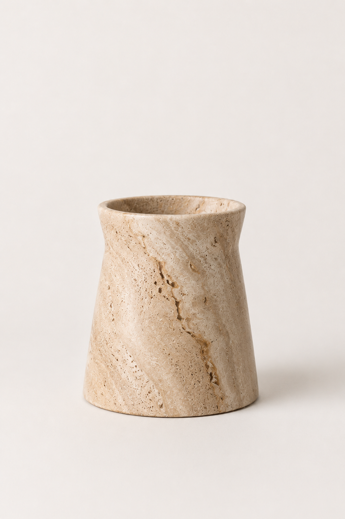 Vase — Woody Sandstone by Cita Mulya — view 3 | Amier Home