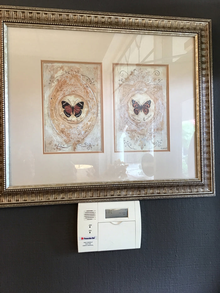 WALL ART FRAMED BUTTERFLY