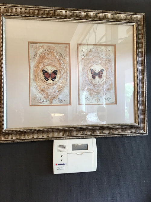 WALL ART FRAMED BUTTERFLY