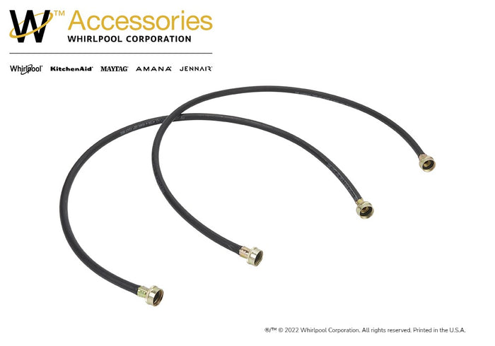 Whirlpool Washer Hoses Pair - Black