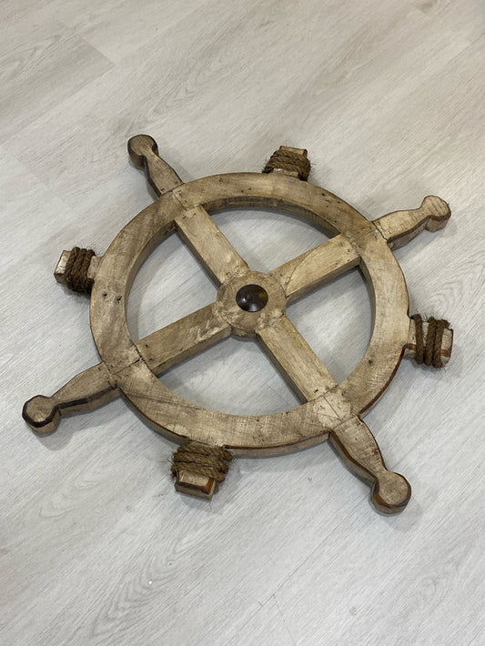 WOOD SHIP WHEEL