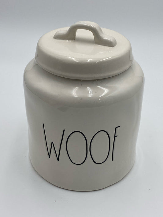WOOF LIDDED JAR